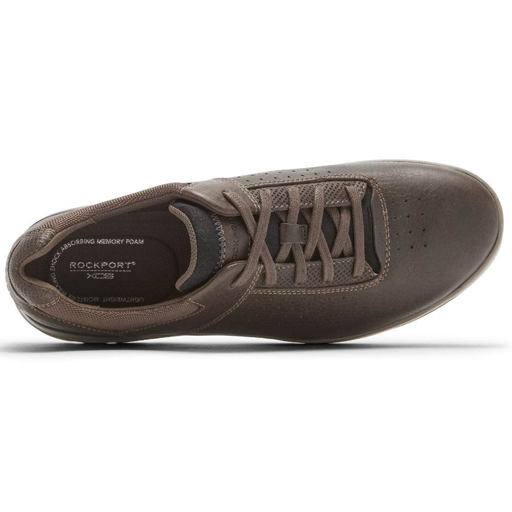 Tenis Rockport Homem Cinzentas Escuro - City Edge Plain Toe U Bal - 73964OECI